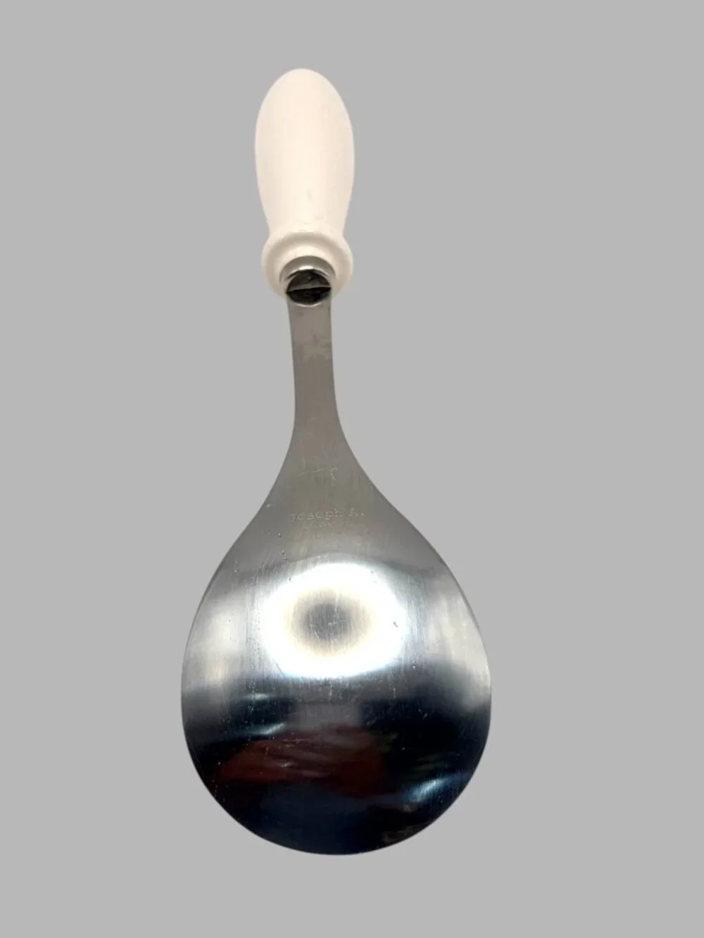 Joseph A. Collection Ceramic Handle Serving Spoon White Kitchen Utensil 10
